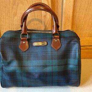 Ralph Lauren Green and Brown Travel Bag